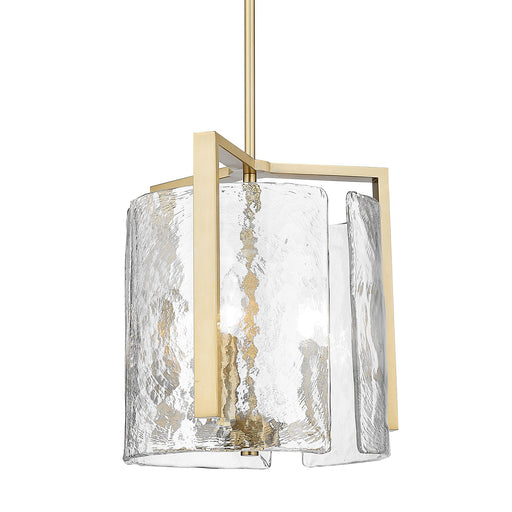 Aenon 3-Light Pendant in Brushed Champagne Brass