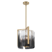 Aenon 3-Light Pendant in Brushed Champagne Brass
