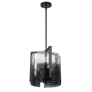 Aenon 3-Light Pendant in Matte Black