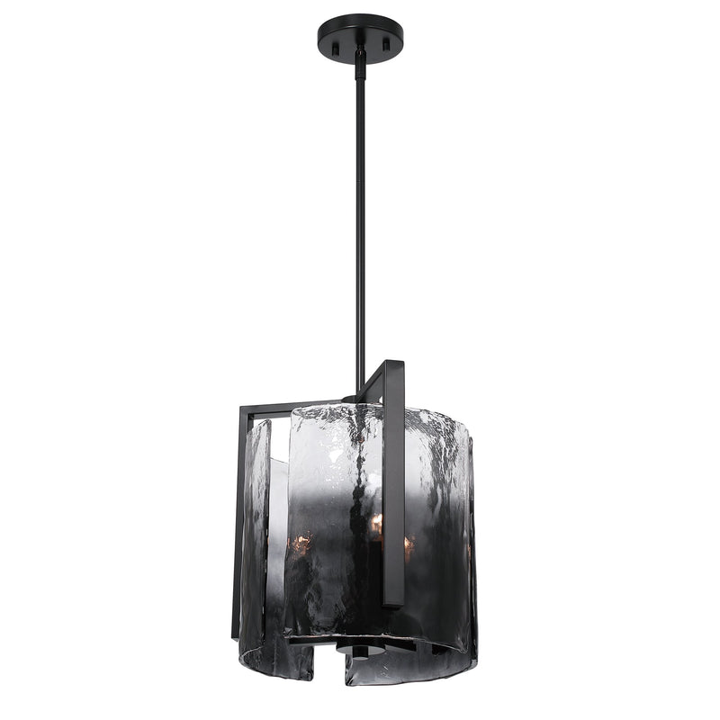 Aenon 3-Light Pendant in Matte Black