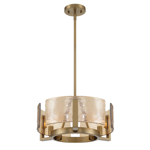 Aenon 3-Light Chandelier in Brushed Champagne Brass