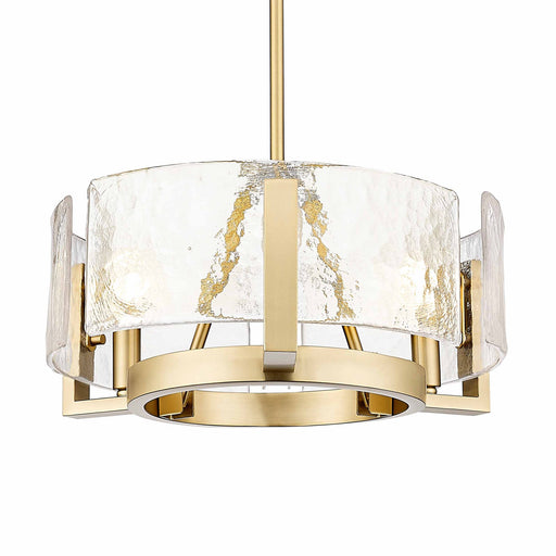 Aenon 3-Light Chandelier in Brushed Champagne Brass