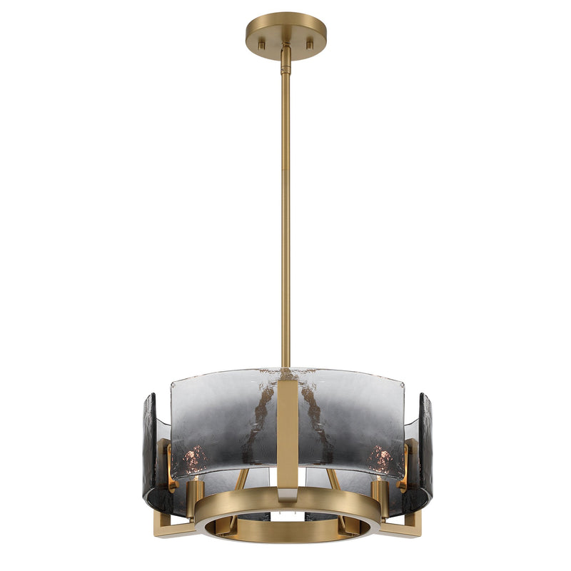 Aenon 3-Light Chandelier in Brushed Champagne Brass