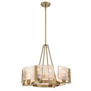 Aenon 4-Light Chandelier in Brushed Champagne Brass