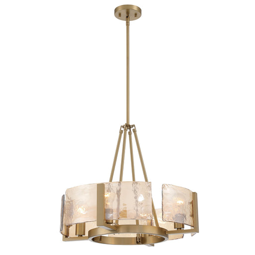 Aenon 4-Light Chandelier in Brushed Champagne Brass