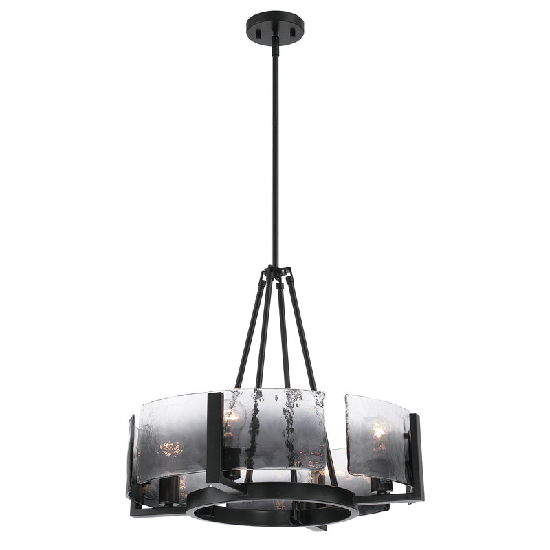 Aenon 4-Light Chandelier in Matte Black