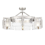 Aenon 6-Light Semi-Flush Mount in Pewter