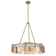 Aenon 6-Light Chandelier in Brushed Champagne Brass