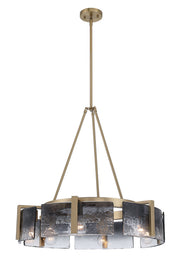 Aenon 6-Light Chandelier in Brushed Champagne Brass