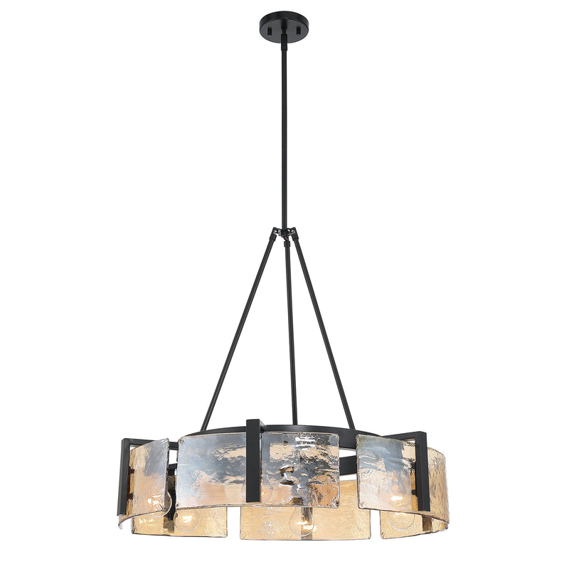 Aenon 6-Light Chandelier in Matte Black