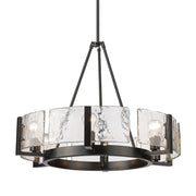 Aenon 6-Light Chandelier in Matte Black