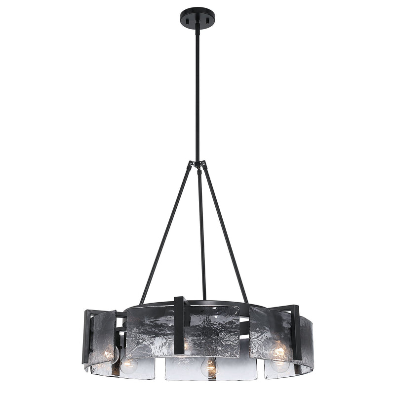 Aenon 6-Light Chandelier in Matte Black