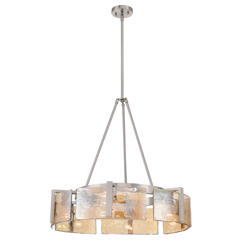 Aenon 6-Light Chandelier in Pewter