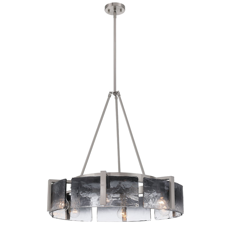 Aenon 6-Light Chandelier in Pewter