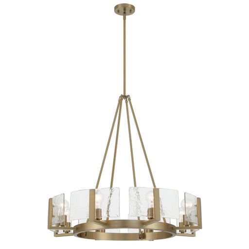 Aenon 8-Light Chandelier in Brushed Champagne Brass