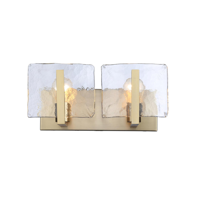 Aenon 2-Light Bath Vanity Light in Brushed Champagne Brass