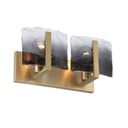 Aenon 2-Light Bath Vanity Light in Brushed Champagne Brass