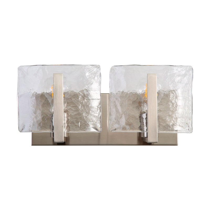 Aenon 2-Light Bath Vanity Light in Pewter