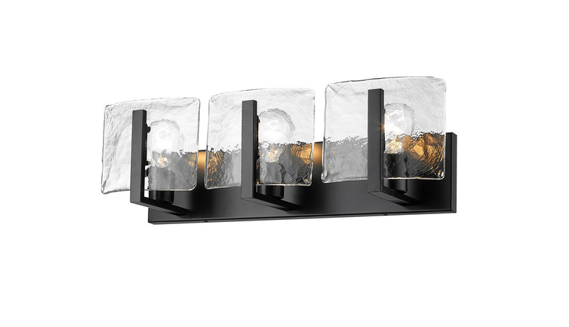 Aenon 3-Light Bath Vanity Light in Matte Black