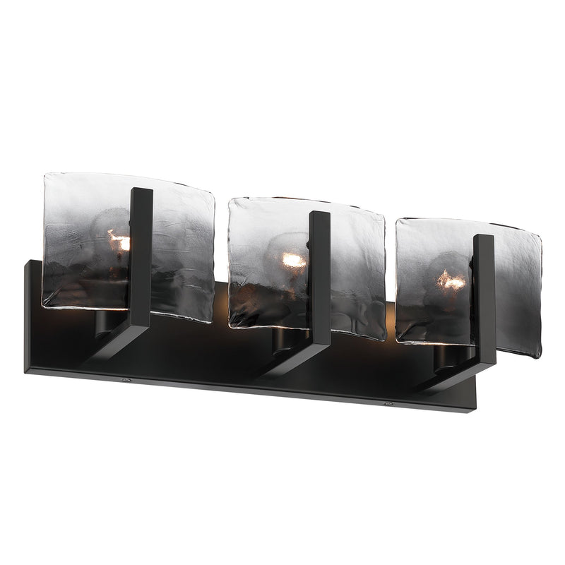 Aenon 3-Light Bath Vanity Light in Matte Black