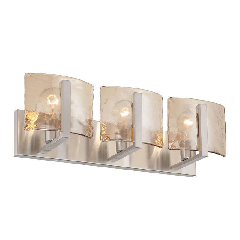 Aenon 3-Light Bath Vanity Light in Pewter