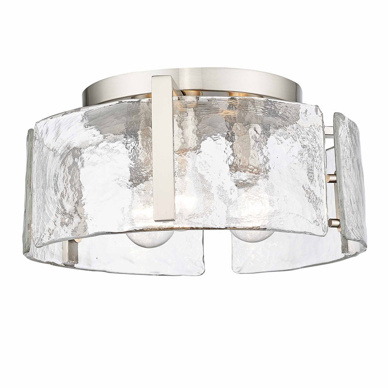 Aenon 3-Light Flush Mount in Pewter