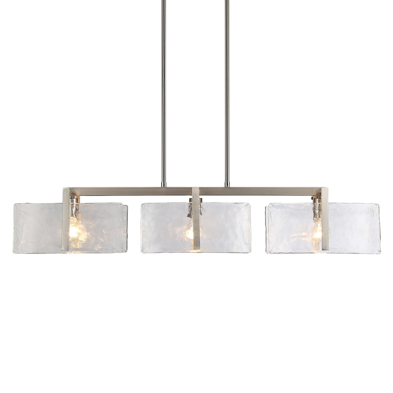 Aenon 3-Light Linear Pendant in Pewter