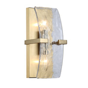 Aenon 2-Light Wall Sconce in Brushed Champagne Brass