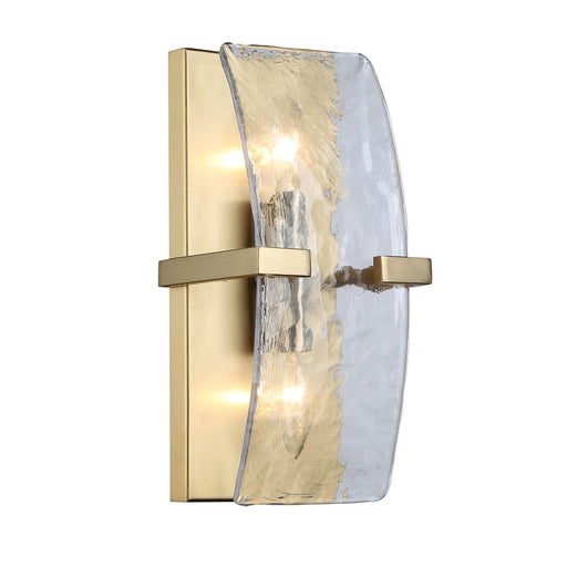 Aenon 2-Light Wall Sconce in Brushed Champagne Brass