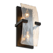 Aenon 2-Light Wall Sconce in Matte Black