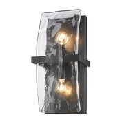 Aenon 2-Light Wall Sconce in Matte Black