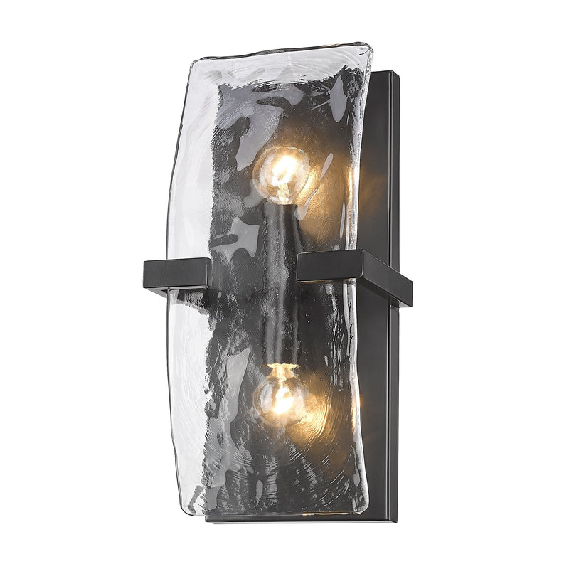 Aenon 2-Light Wall Sconce in Matte Black