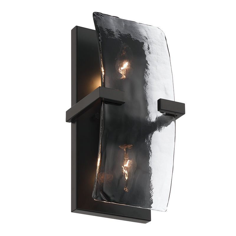 Aenon 2-Light Wall Sconce in Matte Black