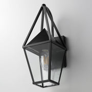 Bavaria 1 Light Outdoor Wall Sconce in Black
