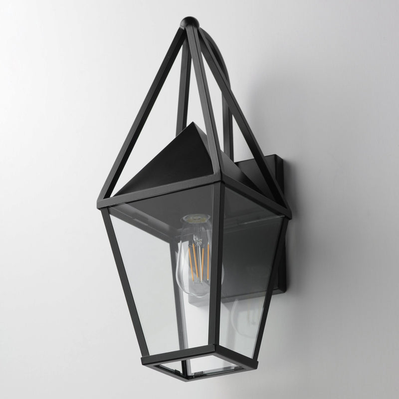 Bavaria 1 Light Outdoor Wall Sconce in Black