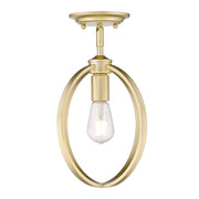 Colson Semi-Flush Mount in Olympic Gold