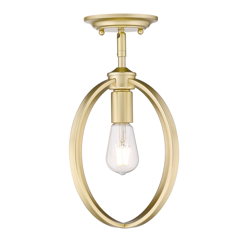 Colson Semi-Flush Mount in Olympic Gold