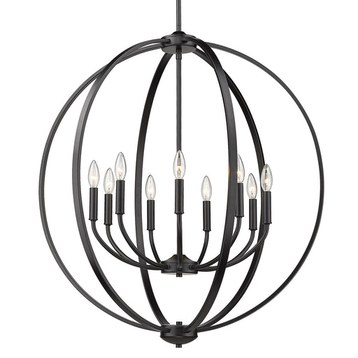 Colson 9-Light Chandelier in Matte Black