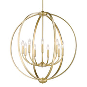 Colson 9-Light Chandelier in Olympic Gold