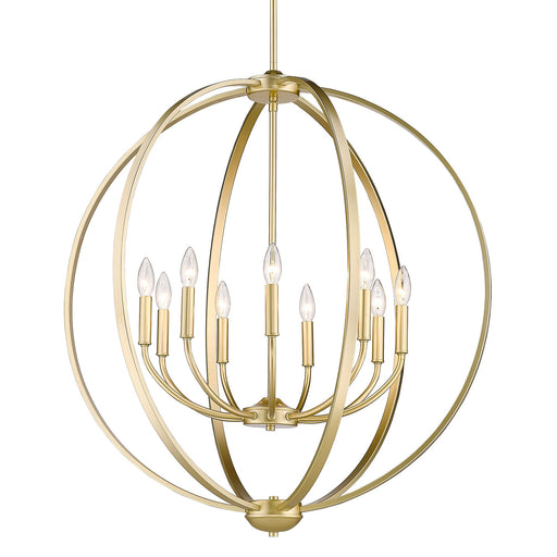 Colson 9-Light Chandelier in Olympic Gold