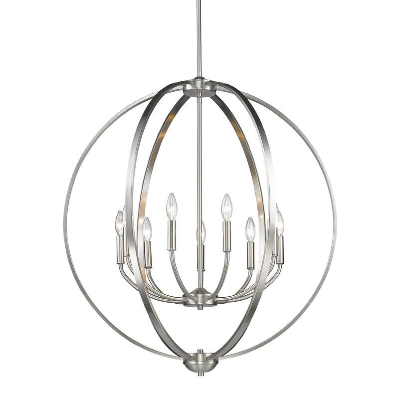 Colson 9-Light Chandelier in Pewter