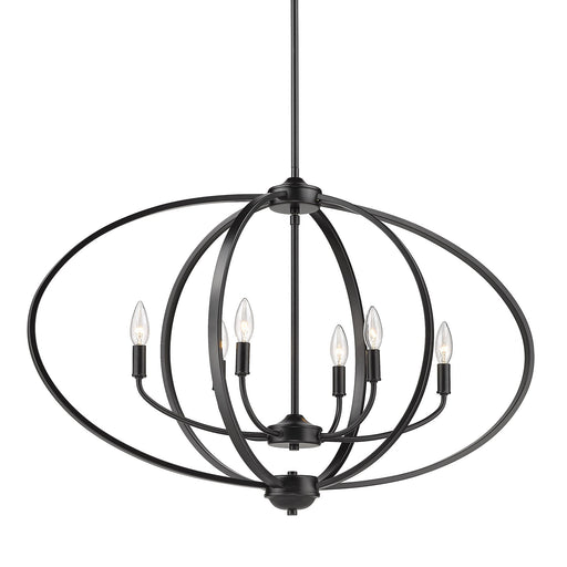 Colson 6-Light Linear Pendant in Matte Black