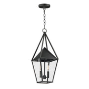 Bavaria 2 Light Large Outdoor Pendant in Black