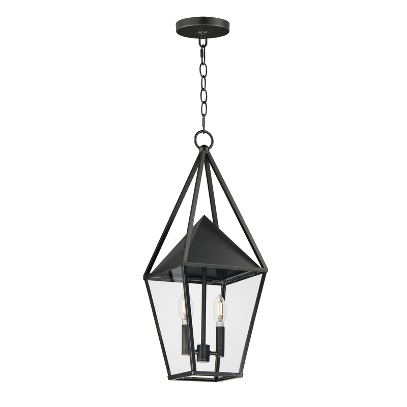 Bavaria 2 Light Large Outdoor Pendant in Black