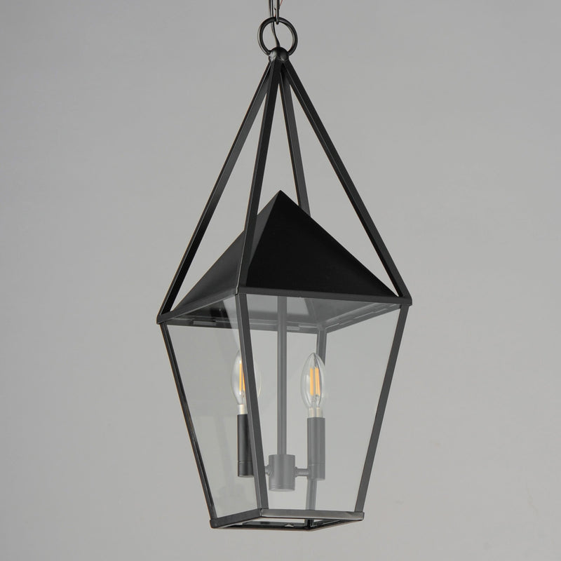 Bavaria 2 Light Large Outdoor Pendant in Black