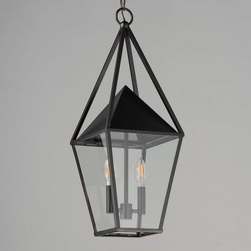 Bavaria 2 Light Large Outdoor Pendant in Black