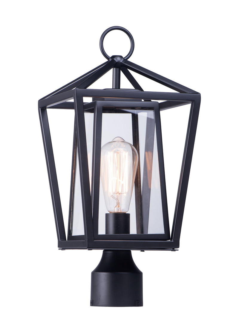 Artisan 1 Light Outdoor Post Light in Black