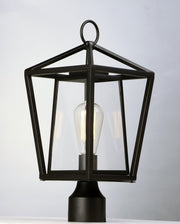Artisan 1 Light Outdoor Post Light in Black