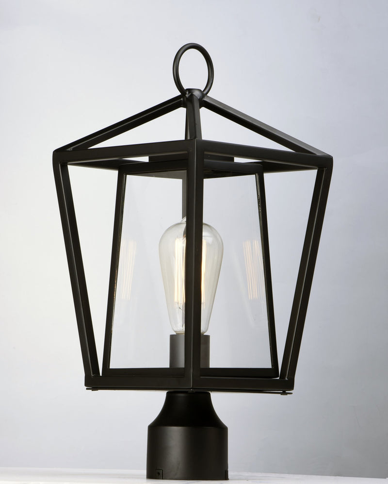Artisan 1 Light Outdoor Post Light in Black
