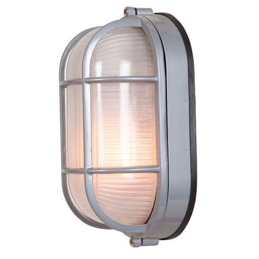 Nauticus Dual Mount Large Outdoor Bulkhead Light in Satin